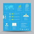 Vector abstract template infographic and icon technology innovation concept Royalty Free Stock Photo