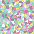 Vector abstract triangles pattern, honeycomb grid handdrawn backdrop