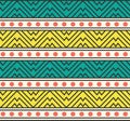 Vector Abstract Tribal Ethnic Pattern Background Illustration