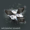 Vector abstract twinkle gem infographic elements