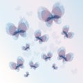 Vector abstract watercolor butterfly design element Royalty Free Stock Photo