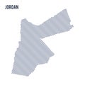 Vector abstract wave map of Jordan isolated on a white background.