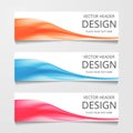 Vector abstract web banner design template. Collection of web banner template. Abstract geometric web design banner template. Royalty Free Stock Photo