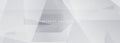 Abstract white and gray geometric background for bussines presentation or cover Royalty Free Stock Photo