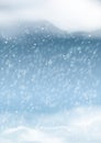 Vector Abstract Winter Snowfall Background
