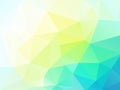 Vector abstract yellow green triangles background Royalty Free Stock Photo