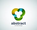 Vector abstruse shape logo template Royalty Free Stock Photo