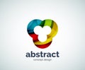 Vector abstruse shape logo template