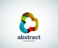 Vector abstruse shape logo template Royalty Free Stock Photo