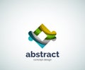 Vector abstruse shape logo template Royalty Free Stock Photo