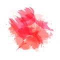 Vector Abtract Brush Strokes, Grunge Style, Background, Living Coral Color.