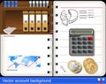 Vector accounting background Royalty Free Stock Photo