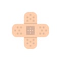 Vector adhesive bandage icon, vector illustion flat design style.