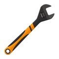 Vector adjustable wrench in flat design