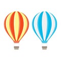 Vector aerostat balloon. Royalty Free Stock Photo