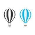 Vector aerostat balloon. Royalty Free Stock Photo