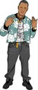 Vector - African male rapper character