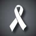 Vector AIDS awareness ribbon sign or icon