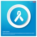 Vector AIDS awareness ribbon sign or icon