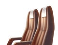 Vector airplane, bus or car passenger leather seat