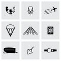 Vector Airplane icon set Royalty Free Stock Photo