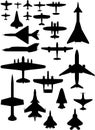 Vector airplane icons