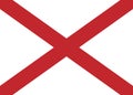 Vector Alabama flag