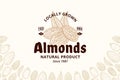 Vector almond logo