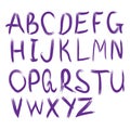 Vector alphabet. Hand drawn letters.