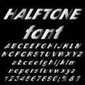 Half dot font Royalty Free Stock Photo