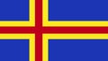 Vector of amazing Aland flag. Nationals flags of world country t