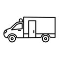 Vector Ambulance Outline Icon Design