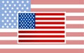 Vector American Flag vector Royalty Free Stock Photo