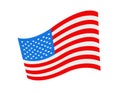Vector American Flag illustration Royalty Free Stock Photo