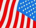 Vector American Flag illustration Royalty Free Stock Photo