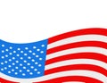 Vector American Flag illustration Royalty Free Stock Photo