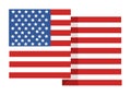 Vector American Flag illustration Royalty Free Stock Photo