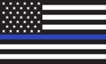 Vector American Police Flag Royalty Free Stock Photo