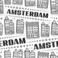 Vector Amsterdam Seamless Pattern Royalty Free Stock Photo
