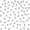 Vector anchor pattern Royalty Free Stock Photo