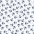 Vector anchor pattern Royalty Free Stock Photo