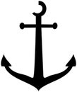Vector illustration of an anchor Royalty Free Stock Photo