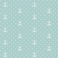 Vector anchors seamless pattern