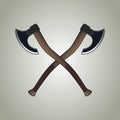 Vector Ancient battle axe on white background