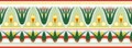 Vector ancient colored egyptian seamless ornament.