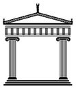 vector ancient greek architecture Royalty Free Stock Photo