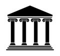 Vector ancient greek architecture with columns
