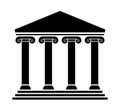 Vector ancient greek architecture with columns