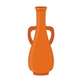 Vector ancient pottery, vase, jar, amphora. Made in cartoon flat style