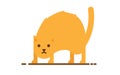 Vector angry cat Royalty Free Stock Photo